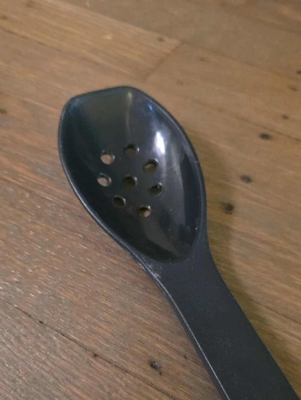 Rubbermaid Vintage #1974 Nylon Black Slotted Spoon for Serving and Draining